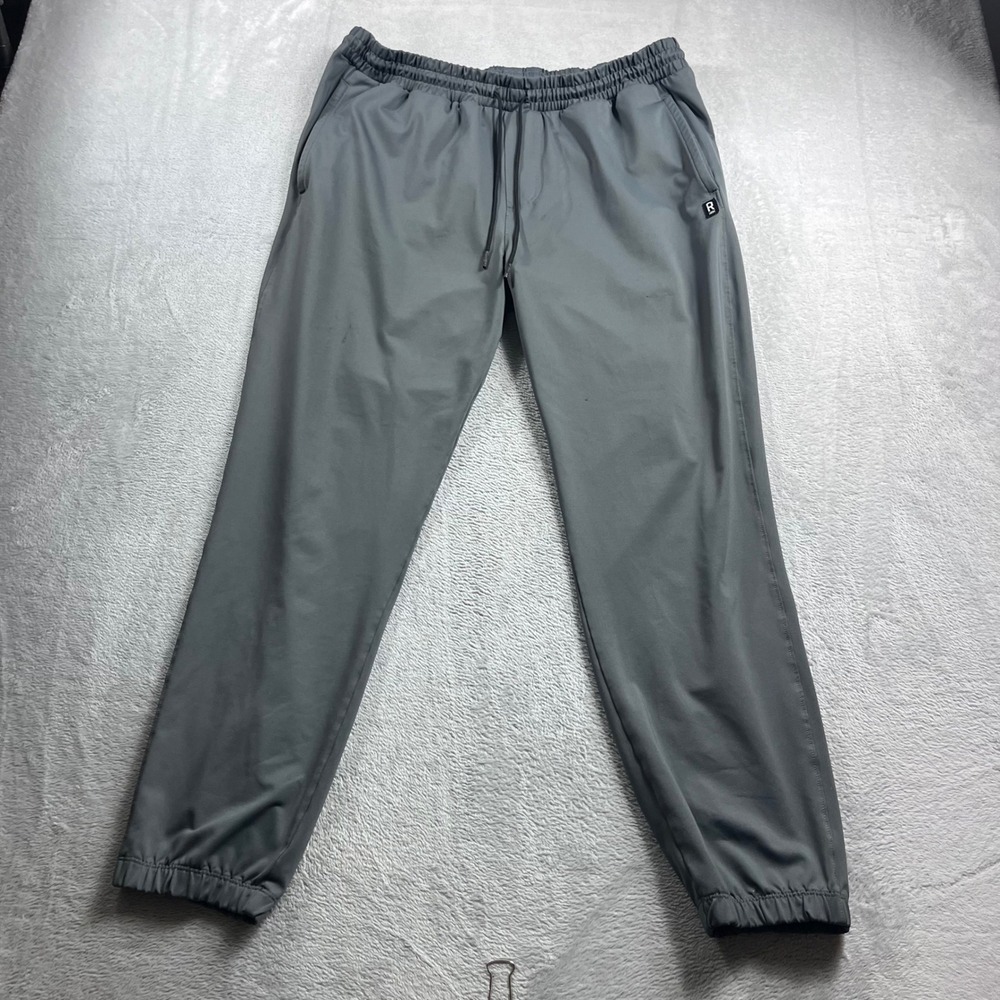 Rhone Mens‎ Gray Performance Drawstring Commuter Jogger Pants Size L